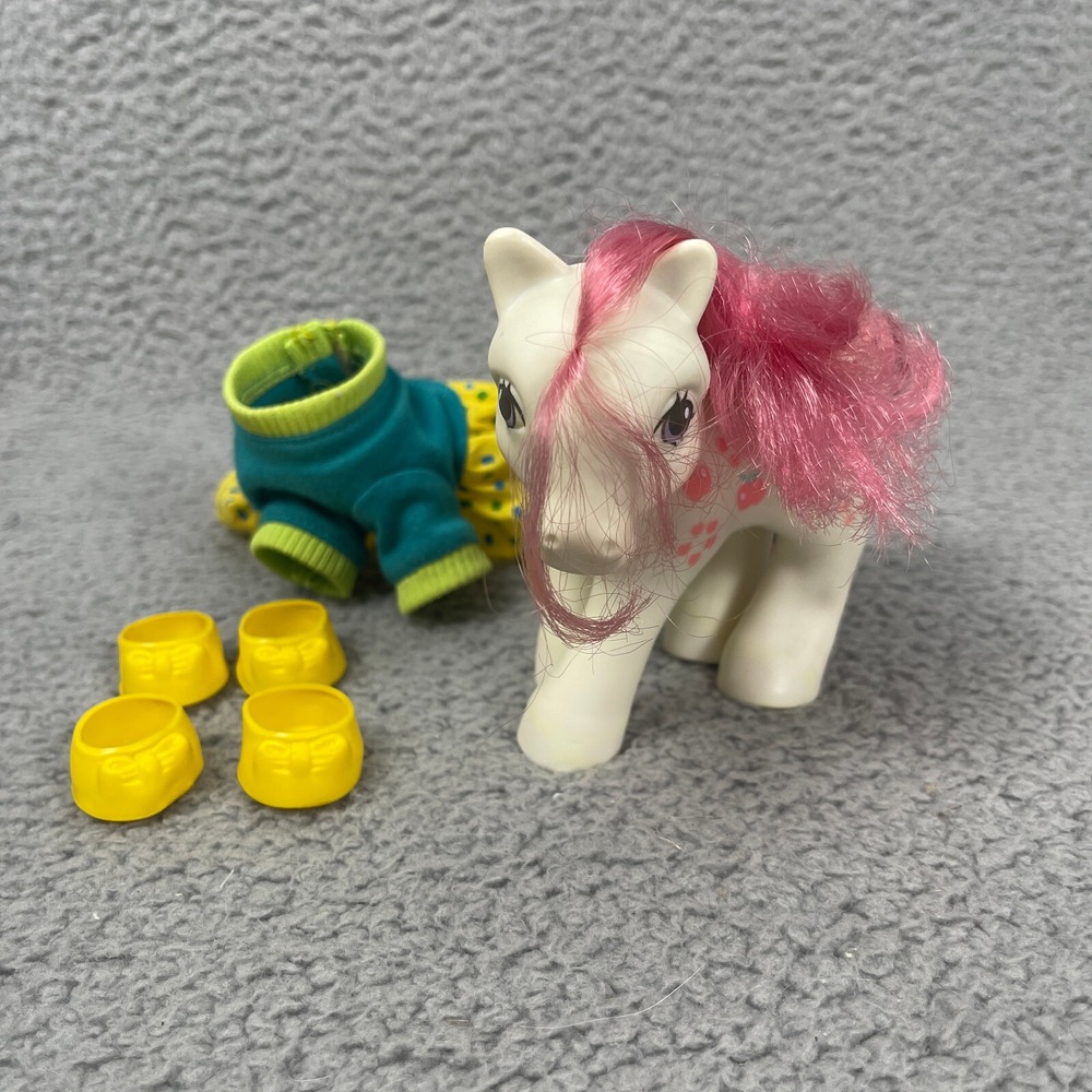 Mommy Apple Delight Loving Family VTG G1 My Little Pony 1987 Hasbro‎ w/ Clothes